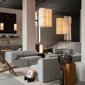 Nordico moderno sofà componibile in tessuto semplice personalizzato modulare e componibile Villa soggiorno soggiorno salotto a forma di divano combinato - Product Image 4