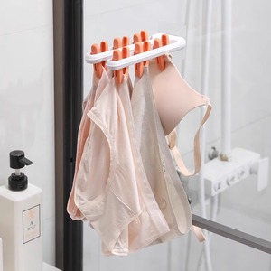 Clothes Drying Rack With Clips For Socks And Underwear Hook Type Multi Functional Hanging Organizer Rectangle Single Bar - Product Image 3