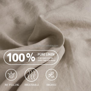 Vente flash Tissu 100% lin pour chemise, robe et literie Utilisation de tissu en rouleau de 280 cm Lavé Tissu 100% lin en gros Oekotex - Product Image 5