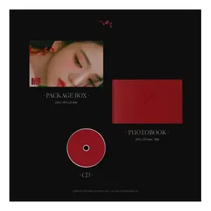 Il Mini Album fotografico di Jisoo Blackpink-Me 1 ° Album singolo copertina in pelle PVC chiusura del libro stile cartone animato per la memorizzazione di cartoline fotografiche - Product Image 6