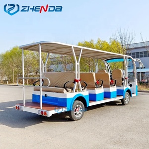 รถเที่ยวชมสถานที่พิเศษ ยานยนต์ไฟฟ้า รถบัสไฟฟ้า 14 ที่นั่ง รถบัสท่องเที่ยวแบบมีหลังคา รถเที่ยวชมสถานที่ไฟฟ้า รถรับส่ง - Product Image 2