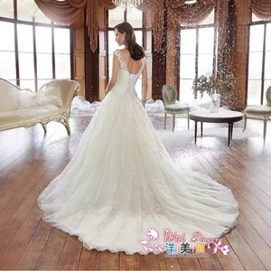 Wedding Dress Ball Gown Sweetheart Neckline Embroidered Lace Ivory White Natural Waist Vintage Style - Product Image 2