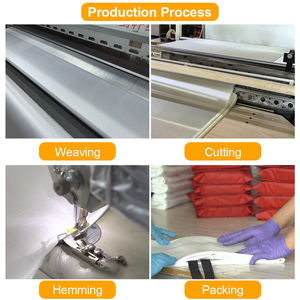 Manta ignífuga de fibra de vidrio 100%, propiedades resistentes al calor, <span class=keywords><strong>bolsa</strong></span> de PVC de emergencia de 1M, ojales, <span class=keywords><strong>bolsa</strong></span> de PVC ignífuga para el hogar - Product Image 4