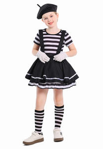 Mime Acteurs Clowns Costumes Halloween Comédie Filles Européennes et Américaines Jeu Scène Performance Costumes - Product Image 5