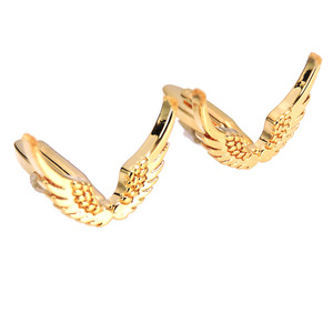 Gemelli per camicia francese con bracciale incrociato placcato oro - Product Image 2