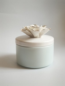 Luxury Flower Lid Design <strong>Ceramic</strong> <strong>Jewelry</strong> <strong>Box</strong> with Lid for <strong>Decoration</strong> - Product Image 6
