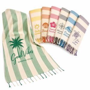 Toalla de Playa Turca de Algodón Personalizada, Secado Rápido, Ligera, Antiarena, Tipo Peshtemal, para Playa, Viajes, Piscina, Yoga, Picnic - Product Image 1