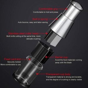 Triturador de Ajo de Acero Inoxidable, Picador de Tomate a Presión Manual, Picador de Frutas y Verduras, Accesorios de Cocina para el Hogar - Product Image 3