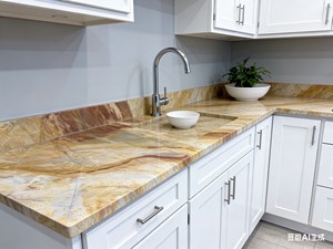 Pietra di Calcite Arancione Ambrata Lucidata, Durevole ed Ecologica per Cucina Moderna, Ingresso, Scale, Soggiorno, Bagno, Sala da Pranzo - Product Image 4