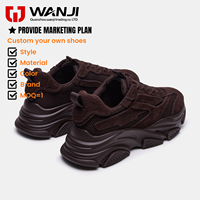 Nouvelles baskets en daim pour hommes, style confortable, design tendance, semelle épaisse moulée, logo personnalisé