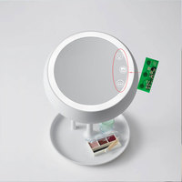 Interrupteur Tactile Capacitif à Trois Boutons avec Lumière LED 12V, Contrôle de la Luminosité, Capteur Miroir Modulaire