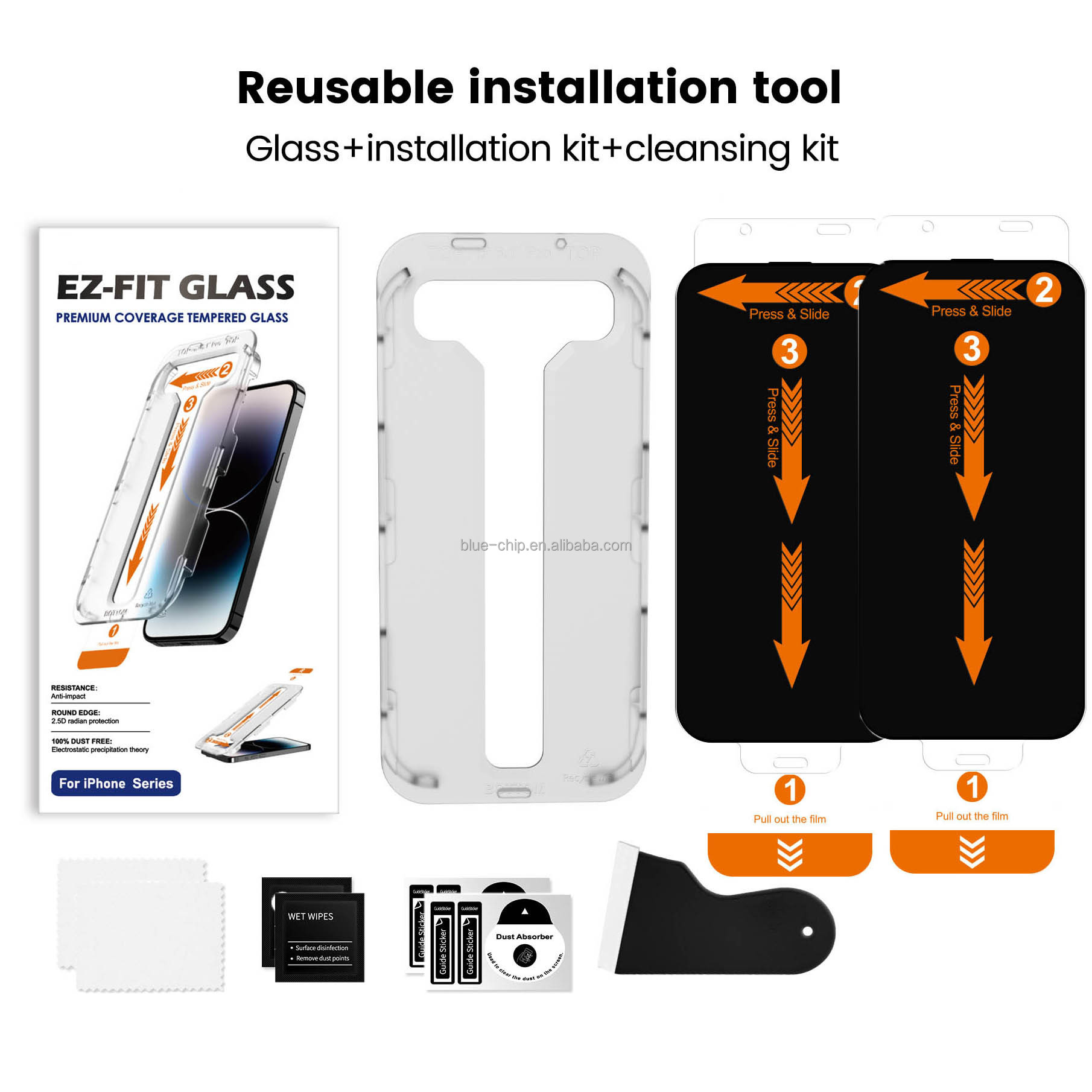 Lot de 2 films de protection d'écran anti-espion (avec boîte d'emballage)