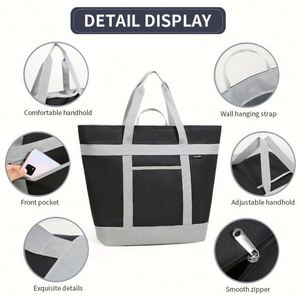Sac isotherme portable grande capacité, écologique, idéal pour pique-nique, voyage, courses, et le transport de pizzas et de glace – Meilleures ventes - Product Image 6