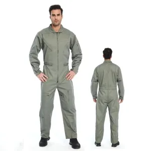 Men Cotton Polyester Safety Mechanic Jumpsuit Protect Uniform Twill Work Wear Coveralls