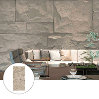 Pierre artificielle en polyuréthane, imitation pierre, légère, pour intérieur et extérieur, imperméable, matériau en forme de champignon, panneau mural en pierre 3D en PU