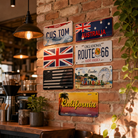 Placa de Matrícula Metálica Personalizada con Logotipo, de Alta Calidad, Resistente a Arañazos, para Decoración de Automóviles, Recuerdo de Viaje, Colección