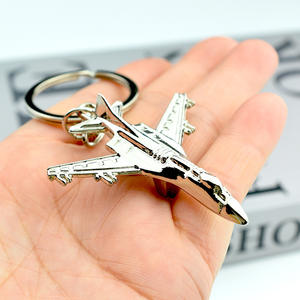 Porte-clés mousqueton en alliage pour modèle d'avion créatif avec impression UV gravée Cadeau tendance mode pour plusieurs occasions - Product Image 2