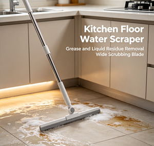 Silicone Floor <b>Mop</b> T Handle Floor Scrubber Cleaning Tool for Household Floor Care - Product Image 4