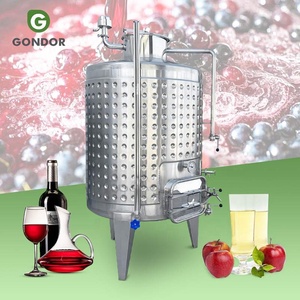 Tanque de fermentación de sistema de refrigeración de vino de almacenamiento de acero inoxidable <span class=keywords><strong>pequeño</strong></span> 100 litros 200l 5000l sidra para tamaño de fermentador de vino - Product Image 1