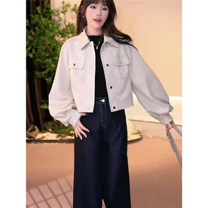 2025 <span class=keywords><strong>Petite</strong></span> veste de motard veste de <span class=keywords><strong>moto</strong></span> de style européen et américain manteaux en daim <span class=keywords><strong>pour</strong></span> femmes - Product Image 5