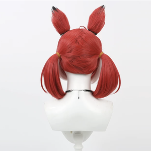 Accesorio de Disfraz de Halloween, Peluca de Cosplay de VTuber Karubi <span class=keywords><strong>Akami</strong></span> con Orejas, IDOL-018 - Product Image 2