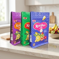 Sachet scellé à huit côtés pour snacks BBQ, pour une saveur intense