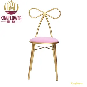 Grosir warna pink meja-Butterfly Sandaran Merah Muda Anak-anak Pesta Meja dan Kursi Busur Kembali Kursi Anak