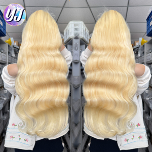 Peluca de Cabello Humano con Frente de Encaje 613, Densidad 200, Peluca Rubia de Cabello Humano Liso, Pelucas con Frente de Encaje Transparente 13X6HD para Mujeres - Product Image 3