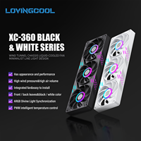 Ventilateur ARGB tout-en-un LOVINGCOOL pour boîtier PC gaming, PWM 4 broches 5V, ventilateur RGB intégré, refroidisseur de matériel informatique haute vitesse 2500 tr/min