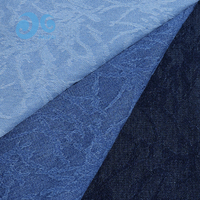 En stock, tissu denim jacquard effet craquelé, prix d'usine, pour vestes tendance streetwear