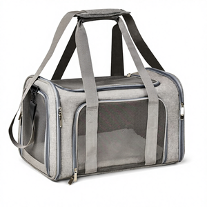 Kedi Köpek Taşıyıcısı Küçük/Orta Boy 15lbs TSA Havayolu Onaylı Yumuşak Kenarlı Katlanabilir Su Geçirmez Dayanıklı Hafif Taşıyıcı - Product Image 1