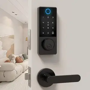Filta Nova Senha Chave Do Cartão Tuya Bluetooth Desbloquear Porta Smart Door Deadbolt Lock