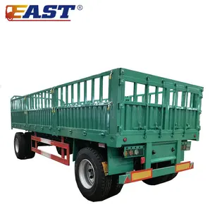 EAST 20ft Two Axle 8 Wheels agricultural tractors trailers container full trailer price draw bar full trailer truck