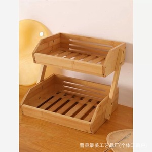 Cesta de bambú para frutas de 3 niveles, tamaño grande, para almacenamiento y exhibición en la cocina - Product Image 3