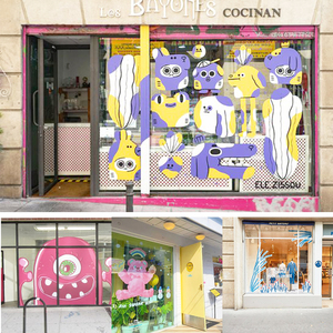 Cửa sổ trang trí nhãn dán cá nhân đa phong cách cửa hàng cửa hàng logo phía trước có thể tháo rời Vinyl Decal trang trí nhãn dán - Product Image 3