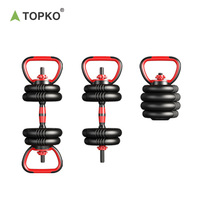 TOPKO-Ensemble d'haltères réglables multifonctions 15kg/20kg/30kg/40kg, haltères de musculation réglables, nouvel arrivage