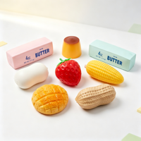 Boule craquante ASMR jaune rose, savon au beurre salé, bloc de cire anti-stress souple, bâton de beurre rempli, jouet sensoriel