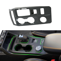 Kits d'intérieur de voiture en Fiber de carbone de luxe ABS Console de commande centrale support de boîte de changement de vitesse cadre de couverture de panneau pour Ranger