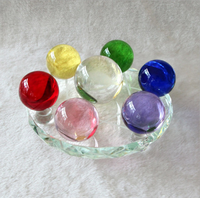Billes de verre solides colorées transparentes de 8 mm, 10 mm, 12 mm, 14 mm, 16 mm, 20 mm, 25 mm, ornements de design en cristal