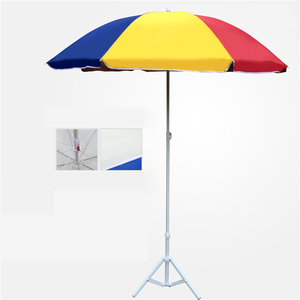 사용자 정의 잎 인쇄 판촉 광고 야외 대형 리조트 PVC 하와이 비치 파라솔 우산 해변 - Product Image 6