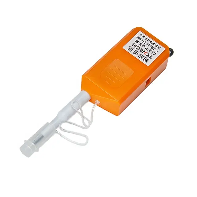 Glasvezel Reinigingspen One Click Cleaner CLEP-25-M Voor Sc/St/Fc 2.5Mm Met 800 + Reinigt Mini-Type Oranje Kleur