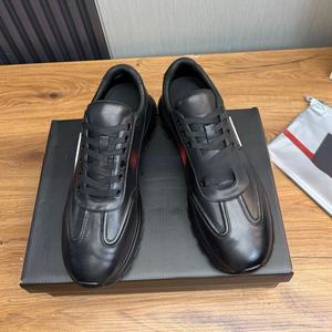 Zapatillas Deportivas Casuales de Diseño para Hombre con Parte Superior de Cuero Vacuno Genuino, Zapatos Modernos de la Serie Prads, Zapatos Deportivos Cómodos - Product Image 1