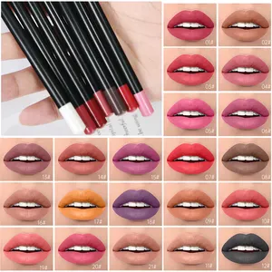 Best Makeup Supplier Custom With Your Logo High Quality Colorful High Pigment Long Lasting Lipliner No Name Waterproof Lip Liner