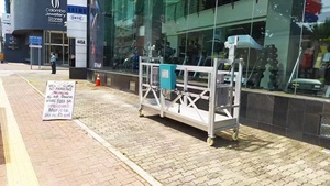 <span class=keywords><strong>Platform</strong></span> kerja dengan suspender, sertifikat <span class=keywords><strong>CE</strong></span> kinerja tinggi mengayun berwajah baja - Product Image 2