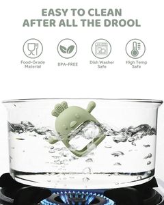 Mordedor de Silicona para Bebés, Guante Anti-Caída para la Dentición, Juguetes para Masticar para las Necesidades de Succión del Bebé - Product Image 6