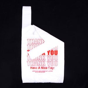 High Quality Supermarket Custom Printed Plastic Shopping <b>Bag</b> T-shirt <b>Bag</b> Different Size Plastic Vest <b>Bag</b> for Household Use - Product Image 4