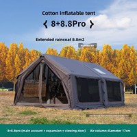 [Peluncuran Baru] Tenda Kemping Tiup Jingcheng House JCHouse 8+8.8 Pro yang Ditingkatkan, Tahan Air 1500-2000mm, Empat Musim