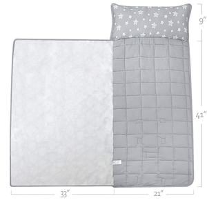 Теплый коврик для сна для малышей со съемной подушкой и флисовым одеялом Minky - Product Image 4