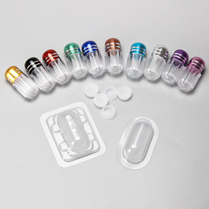 Flacon vide en plastique miniature de haute qualité avec blister en plastique - Product Image 1