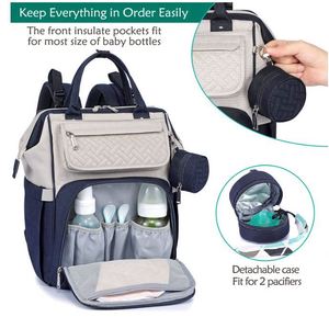 Sac à langer multifonctionnel avec tapis à langer, sangles pour poussette, étui à sucettes, unisexe, élégant, pour les voyages, échantillon gratuit - Product Image 2